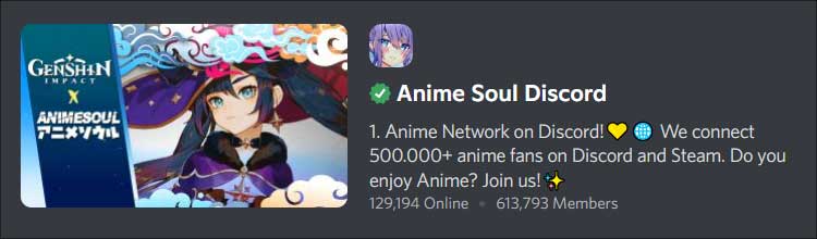 Anime Soul Discord Server